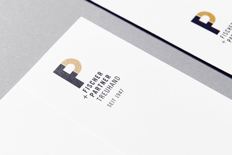 durchzwei, Fischer+Partner, Treuhand, Logo
