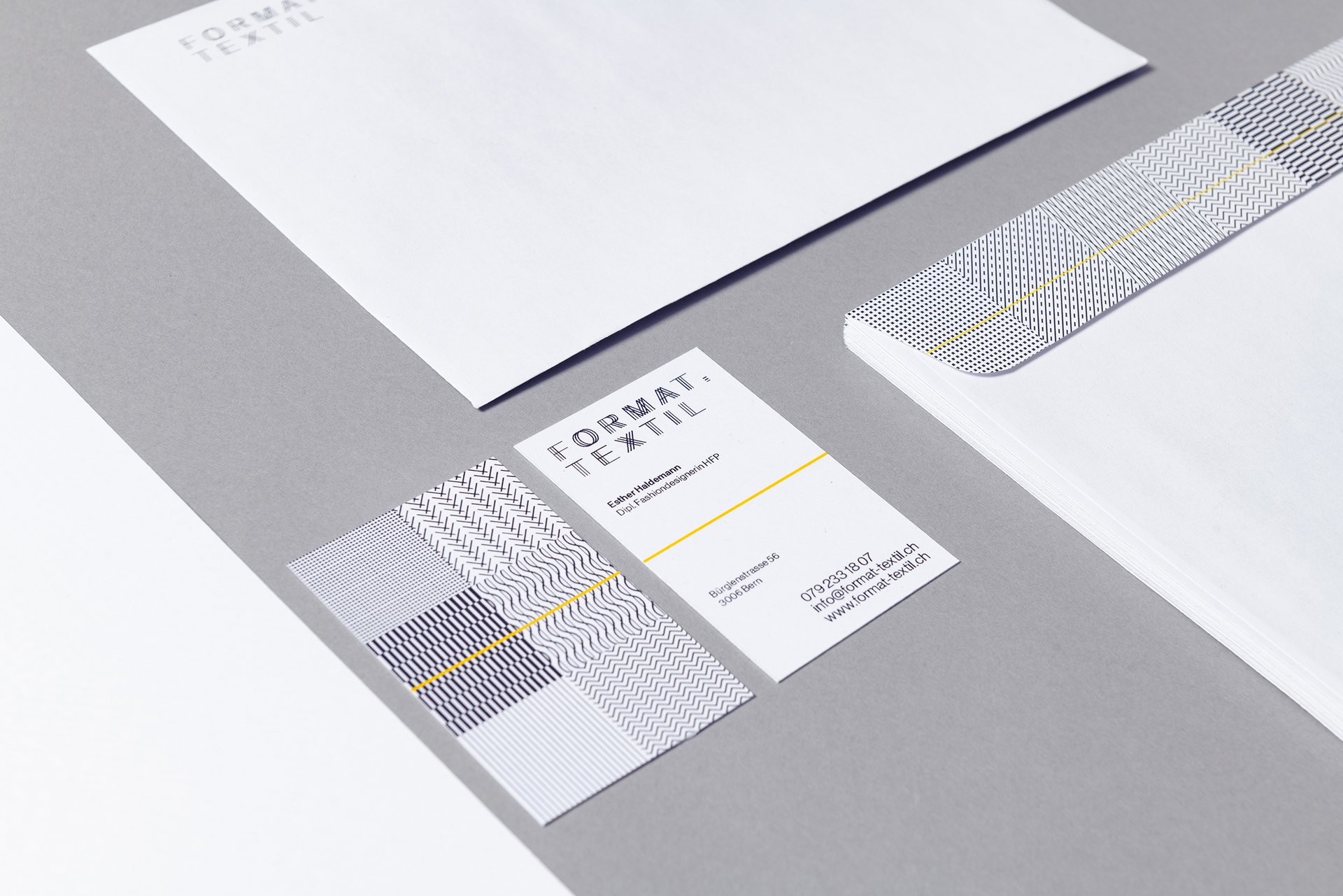 durchzwei Format Textil, Bern, Visitenkarten 