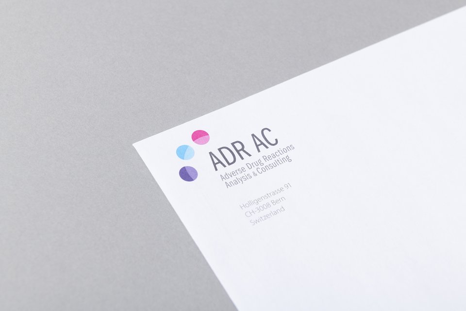 durchzwei, ADR-AC Corporate Design ADR-AC, Logo, Briefpapier